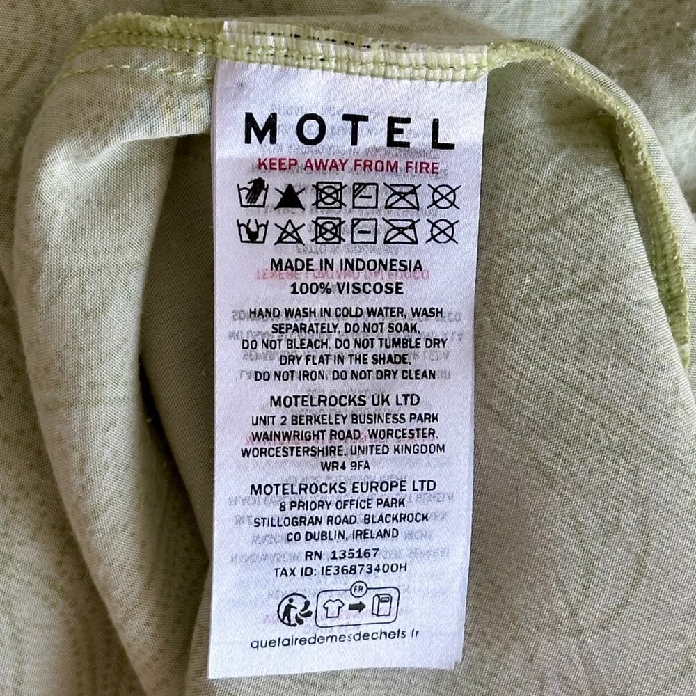 🍋‍🟩 Motel Rocks Sastra Retro Paisley Lime Vintage Inspired Midi Slip Dress - Picture 10 of 10